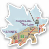 Sticker Niagara sur le lac Ontario (Devant)