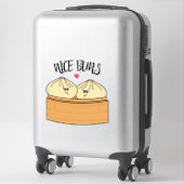 Sticker Nice Buns Conversation Cheeky Up Dumplings Food Pu (Sur valise)