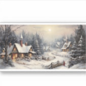 Sticker Nice village la nuit de Noël (Devant)