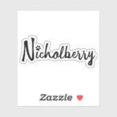 Sticker Nicholberry - transparent brillant (Feuille)