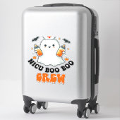 Sticker Nicu boo boo équipage halloween, Nicu Boo Crew Fun (Sur valise)
