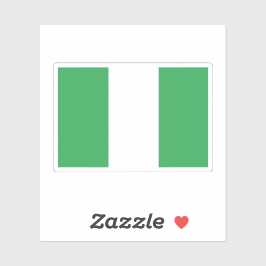 Sticker Nigéria (Feuille)