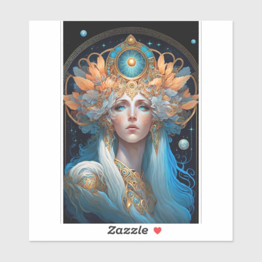 Sticker Night Goddess Queen Imaginaire Art (Feuille)