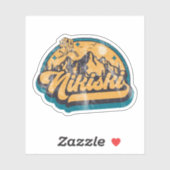 Sticker Nikiski, Alaska (Feuille)