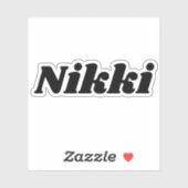 Sticker Nikki (Feuille)