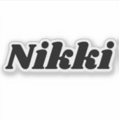 Sticker Nikki (Devant)
