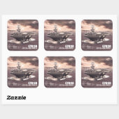 Sticker Nimitz du porte-avions (Feuille)