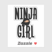 Sticker Ninja Girl (Feuille)