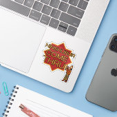 Sticker Ninshubur s'en sort (Ordinateur portable avec iPhone)