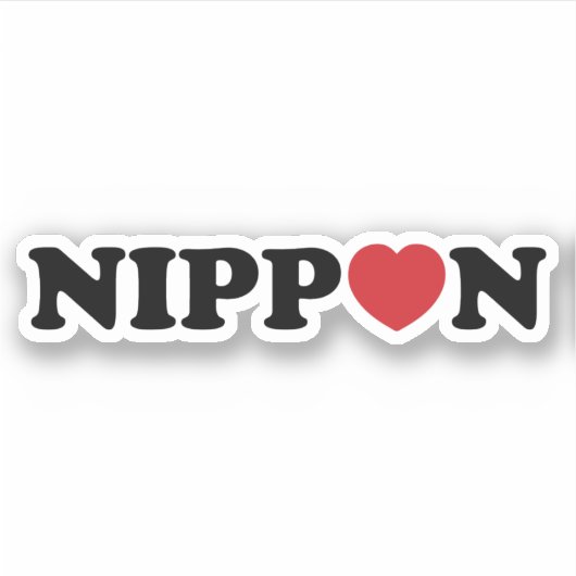 Sticker Nippon Love Heart (Devant)