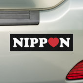 Sticker Nippon Love Heart Bumper (En voiture)