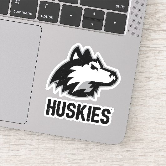 Sticker NIU Huskies en détresse (Détail)
