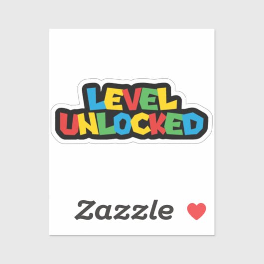 Sticker Niveau déverrouillé (Feuille)