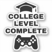 Sticker Niveau du collège achevé (Devant)