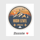 Sticker Niveau élevé, Alberta (Feuille)