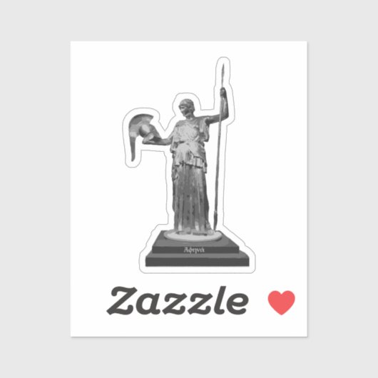 Sticker Niveaux de gris non brisé Bryn Mawr Athena autocol (Feuille)