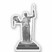 Sticker Niveaux de gris non brisé Bryn Mawr Athena autocol (Recto)