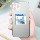 Sticker Niveaux de ronflement de Frenchie Drôle d'infograp (Téléphone)