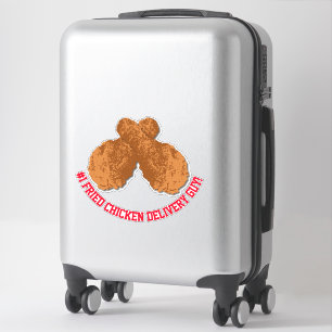 Sticker No 1 Meilleur Vainqueur de livraison de poulet fri
