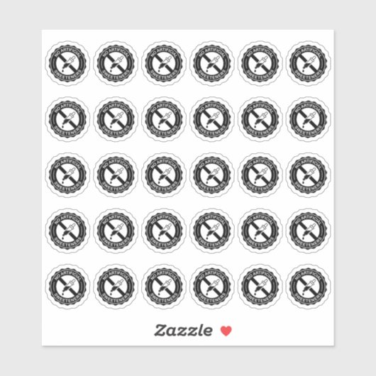 Sticker No Artificial Sweeteners Mini Food Packaging Label (Feuille)