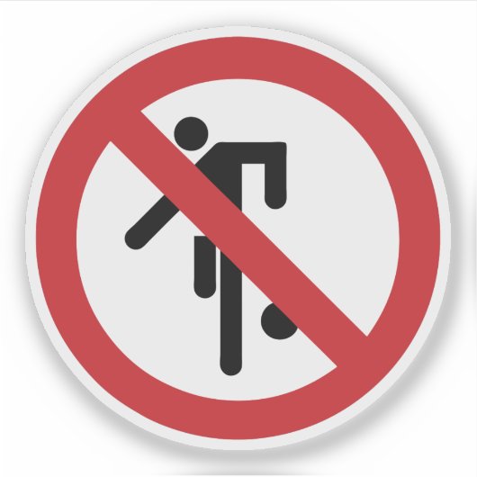 Sticker NO Ball Games ⚠ Thai Park ⚠ (Devant)