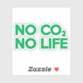 STICKER NO CO2 PAS DE VIE (Feuille)
