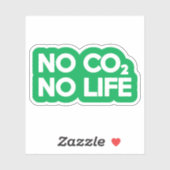 STICKER NO CO2 PAS DE VIE (Feuille)