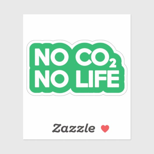 STICKER NO CO2 PAS DE VIE (Feuille)