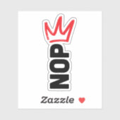 Sticker No Kings Button (Feuille)