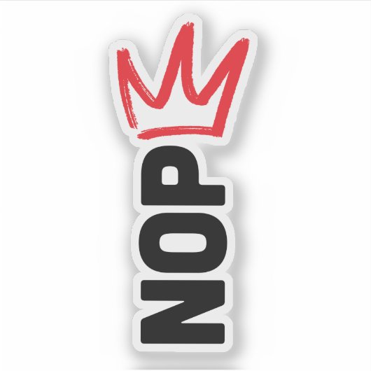 Sticker No Kings Button (Devant)