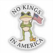 Sticker No Kings in America Anti-Trump Protest (Devant)