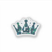 Sticker No Kings In America Freedom Aesthetic (Devant)