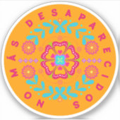 Sticker No Más Desaparecidos (flower) (Devant)