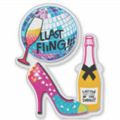 Sticker No Regrets Before the Vows!" (Bachelorette Party) (Devant)