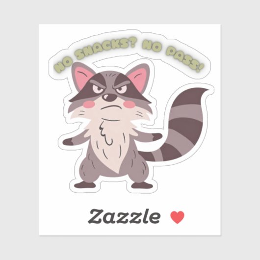 STICKER NO SNACKS? NO PASS! (Feuille)