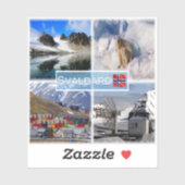 Sticker NO Svalbard - Gullybreen Magdalenefjorden - (Feuille)