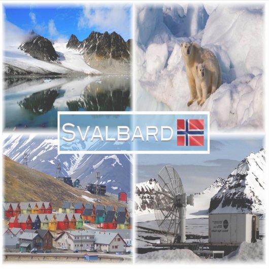 Sticker NO Svalbard - Gullybreen Magdalenefjorden - (Devant)