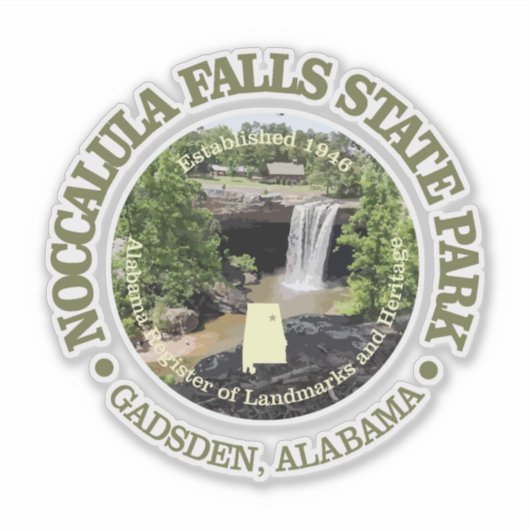 Sticker Noccalula Falls SP (Devant)