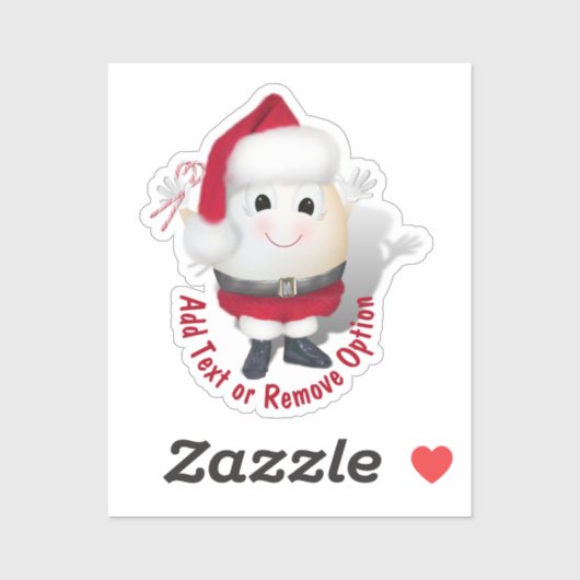 Sticker Noël aux oeufs du Père Noël (Feuille)