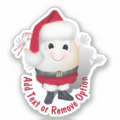 Sticker Noël aux oeufs du Père Noël (Recto)