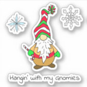 Sticker Noël avec mes Gnomes (Devant)