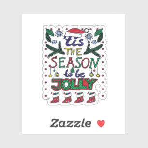 Sticker Noël C'Est La Saison
