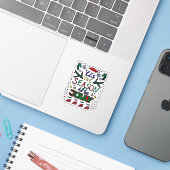 Sticker Noël C'Est La Saison (Ordinateur portable avec iPhone)