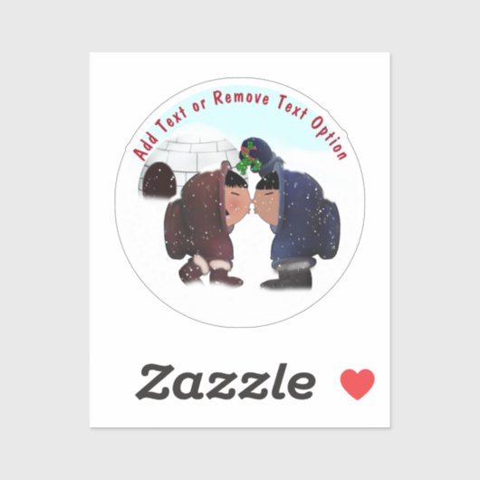 Sticker Noël de Mistletoe Kiss (Feuille)