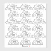 Sticker Noël d'élégance À feuillage persistant enchantée (Feuille)