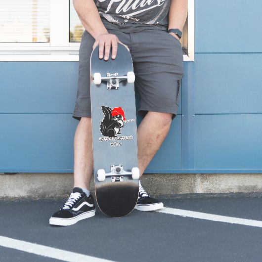 Sticker noël des écureuils, est-ce encore noël? (Patineur)