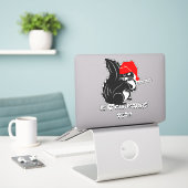 Sticker noël des écureuils, est-ce encore noël? (Ordinateur portable sur le bureau)