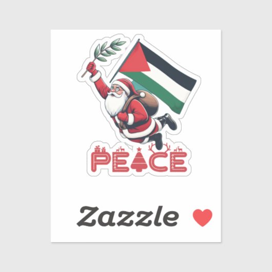 STICKER NOËL EN PAIX (Feuille)