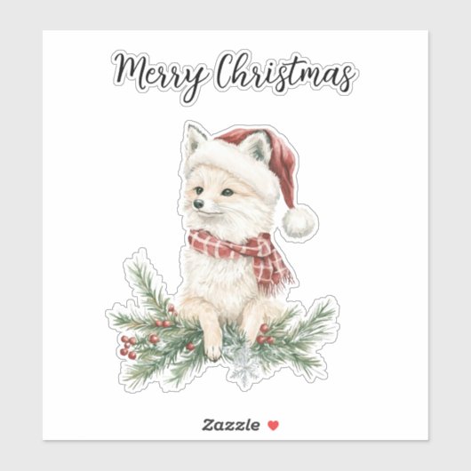 Sticker Noël Fox (Feuille)