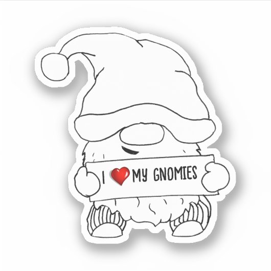 Sticker Noël Gnome (Devant)
